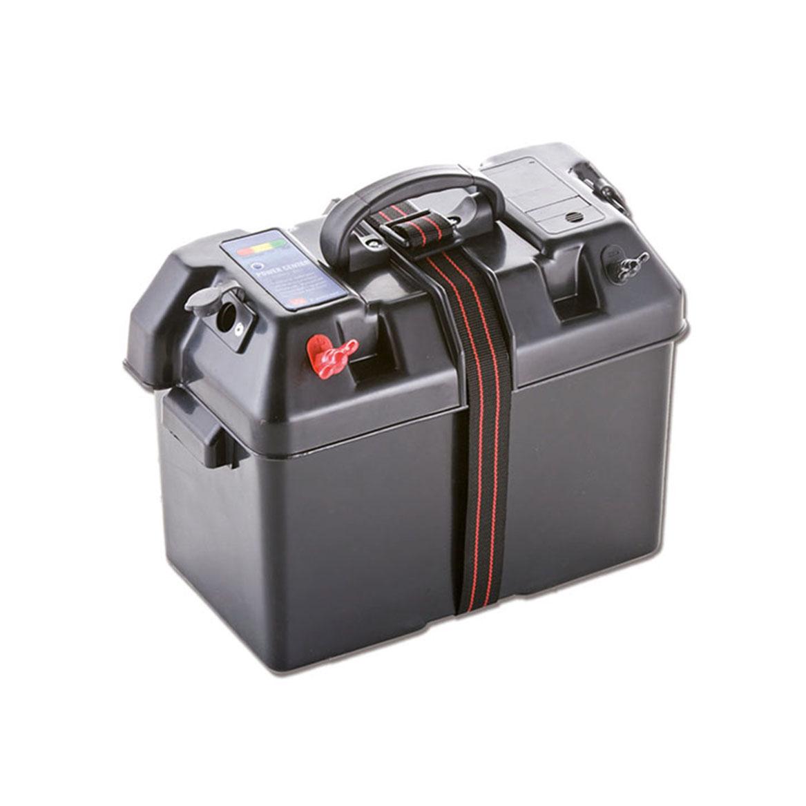 Кутия За Акумулатор с Клеми и Букса 12V