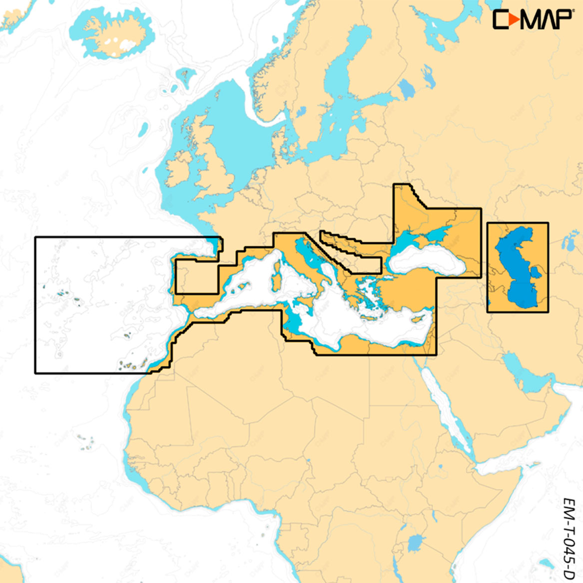Карта C-MAP Discover X - Южна Европа