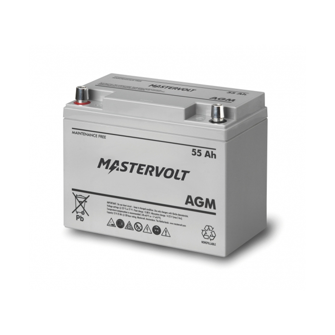 Акумулатор Mastervolt AGM 12/55 Ah
